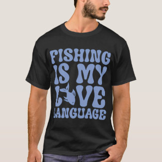 Vissen Is Mijn Liefdestaal Funny Visquote T-shirt