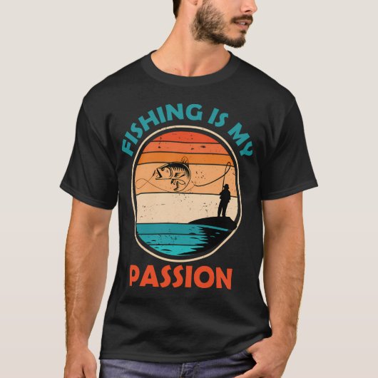 Vissen Is Mijn Passie T-shirt (Voorkant)