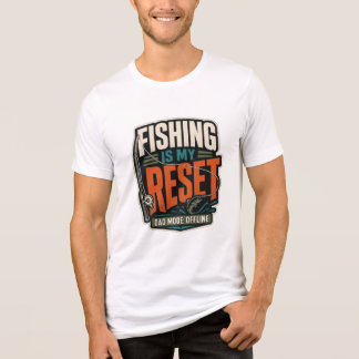 Vissen Is Mijn Reset Vader Modus Offline Grappige Tri-Blend Shirt