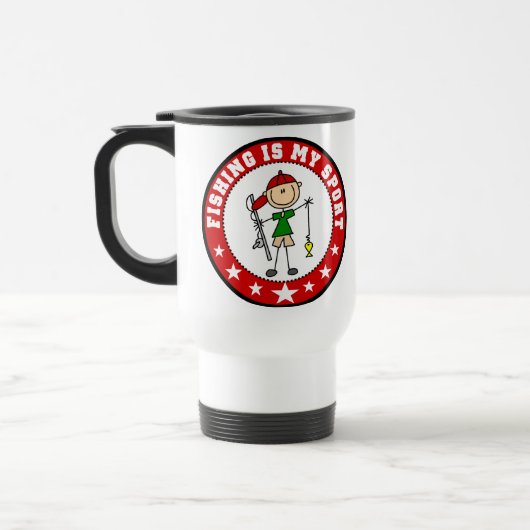 Vissen is mijn sportreismoug reisbeker (Links)