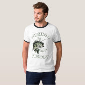 Vissen Is Mijn Therapie T-shirt (Voorkant volledig)