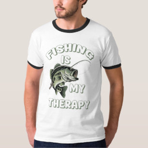 Vissen Is Mijn Therapie T-shirt