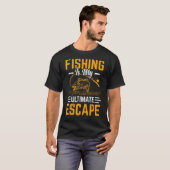 Vissen is mijn ultieme ontsnapping t-shirt (Voorkant volledig)