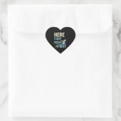 Vissen is mijn visvangst hart sticker (Tas)