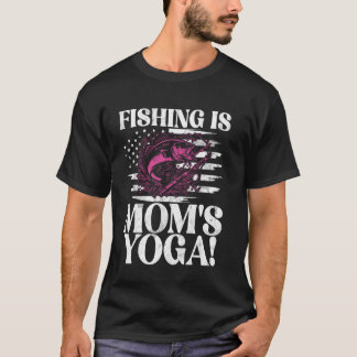 Vissen is Moeders Yoga! Vissen met mama T-shirt