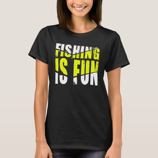 Vissen Is Pret T-shirt (Voorkant)