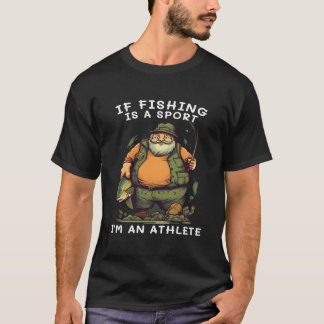 Vissen Is Sport IK Ben Atleet Voor Papa Vissen T-shirt
