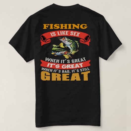 VISSEN IS SUPER T-SHIRT (Design achterkant)