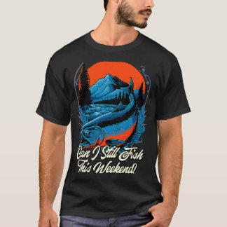 Vissen Kan ik dit weekend nog vissen Visser T-shirt