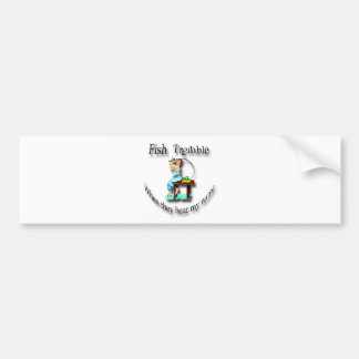 Vissen kan worden uitgezet als ze mijn naam zwart bumpersticker