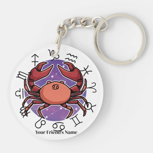 Vissen & Kanker Acryl Sleutelhanger (Achterkant)