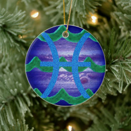 Vissen Keramisch Ornament