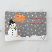 Vissen Kerst Kaart. Feestdagen Kaart (Binnen)