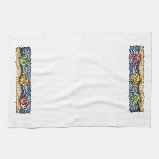 Vissen - keukenhanddoek (Horizontaal)