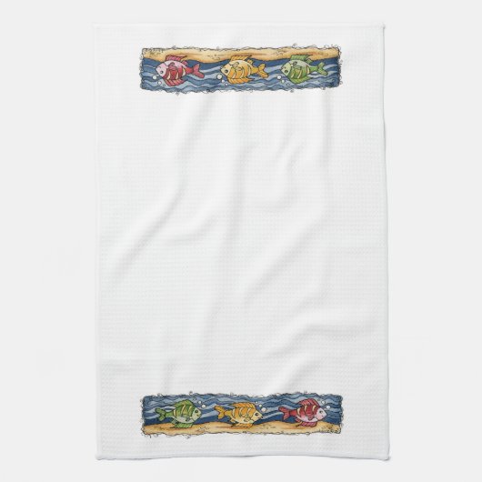 Vissen - keukenhanddoek (Verticaal)