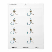 Vissen Knot Etiket (Full Sheet)