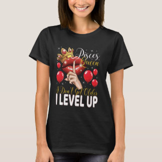 Vissen koningin Ik word niet ouder Ik verbeter mij T-shirt