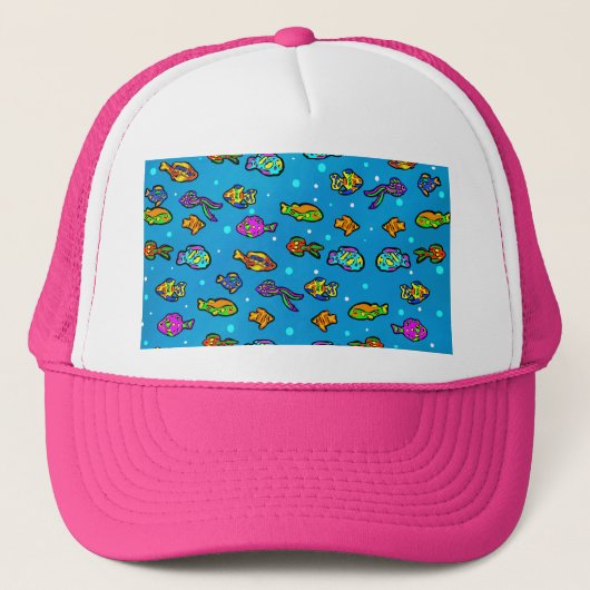 Vissen Kunst Trucker Pet (Voorkant)