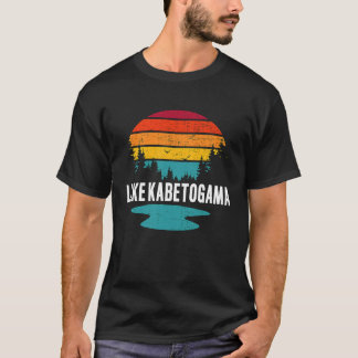 Vissen Lake Kabetogama Minnesota vakantie Vintage T-shirt