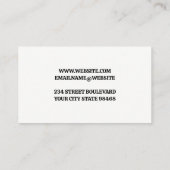 Vissen Logo | Achtergrond van de Natuur van wilde Visitekaartje (Achterkant)