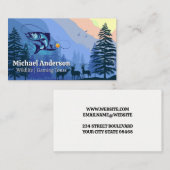 Vissen Logo | Achtergrond van de Natuur van wilde Visitekaartje (Voorkant / Achterkant)