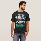 Vissen Lost Alle Problemen Grappig Op T-shirt (Voorkant volledig)