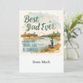 Vissen Lovers waterverf stijl Bedankt Card (Staand voorkant)