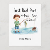 Vissen Lovers waterverf stijl Bedankt Card Briefkaart (Voorkant)