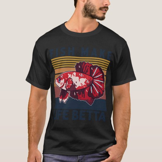 Vissen maken het leven Betta T-shirt (Voorkant)