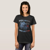 Vissen maken het leven Betta T-shirt (Voorkant volledig)