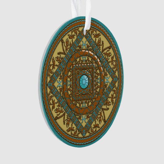 Vissen Mandala Acryl Ornament (voorkant)