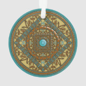 Vissen Mandala Acryl Ornament (achterkant)