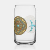 Vissen Mandala Blikvorm Glas (Achterkant)