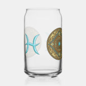 Vissen Mandala Blikvorm Glas (Rechts)