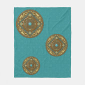 Vissen Mandala Fleece Dekbed Deken (Voorkant)