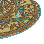 Vissen Mandala glazen snijplank (Hoek)