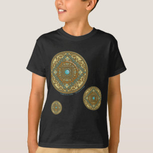 Vissen Mandala Kind en Baby Donker Shirt