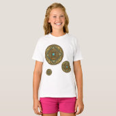 Vissen Mandala Kind en Baby Light Shirt (Voorkant volledig)