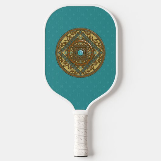 Vissen Mandala Pickleball Paddle (Voorkant)