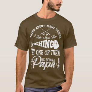 Vissen Mannen Papa Vaderdag Visser T-shirt