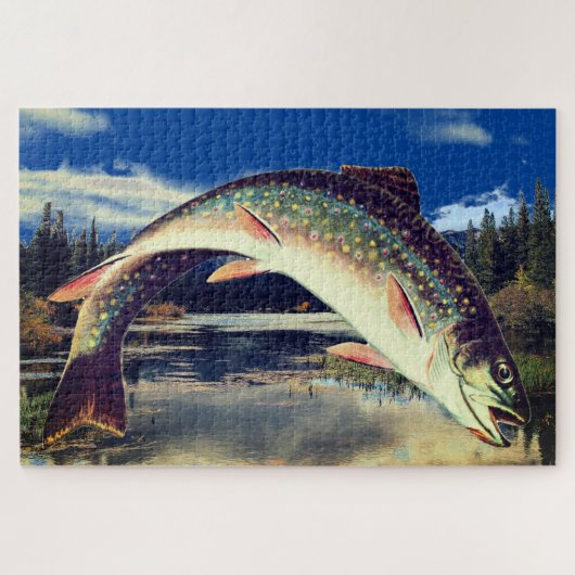 Vissen Meer Forel Legpuzzel (Horizontaal)