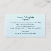 Vissen meer visitekaartje (Achterkant)