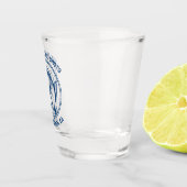 Vissen met de schoten shot glas (Rechts)