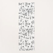 Vissen met een fantastische schets planten bladere yogamat (Voorkant)