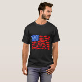 Vissen met hengel t-shirt (Voorkant volledig)