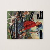 Vissen met hond - Retro grappig - Onderschat niet Legpuzzel (Horizontaal)