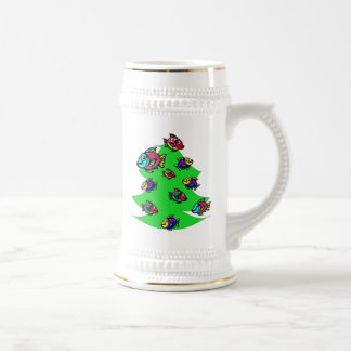 vissen met kerstboom bierpul