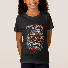 Vissen met Kerstman T-shirt