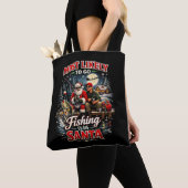 Vissen met Kerstman Tote Bag (Dichtbij)