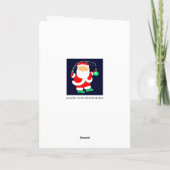 Vissen met Kerstmis Feestdagen Kaart (Achterkant)